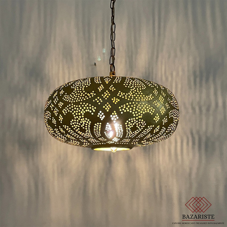 Moroccan Pendant Light Shade, Moroccan Lamp, Brass Pendant Light.