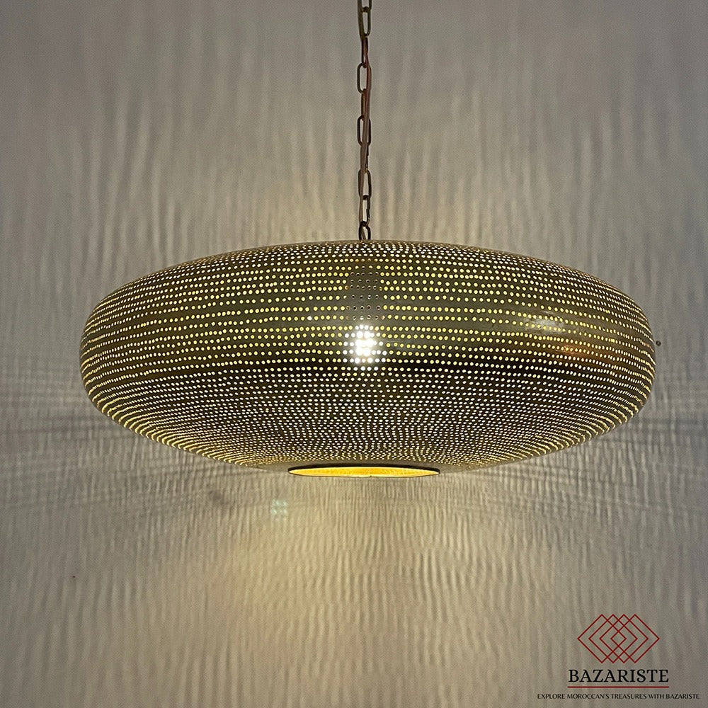 Large Moroccan Lamp Shade, Brass Pendant Ceilling Light, Pendant Lighting.