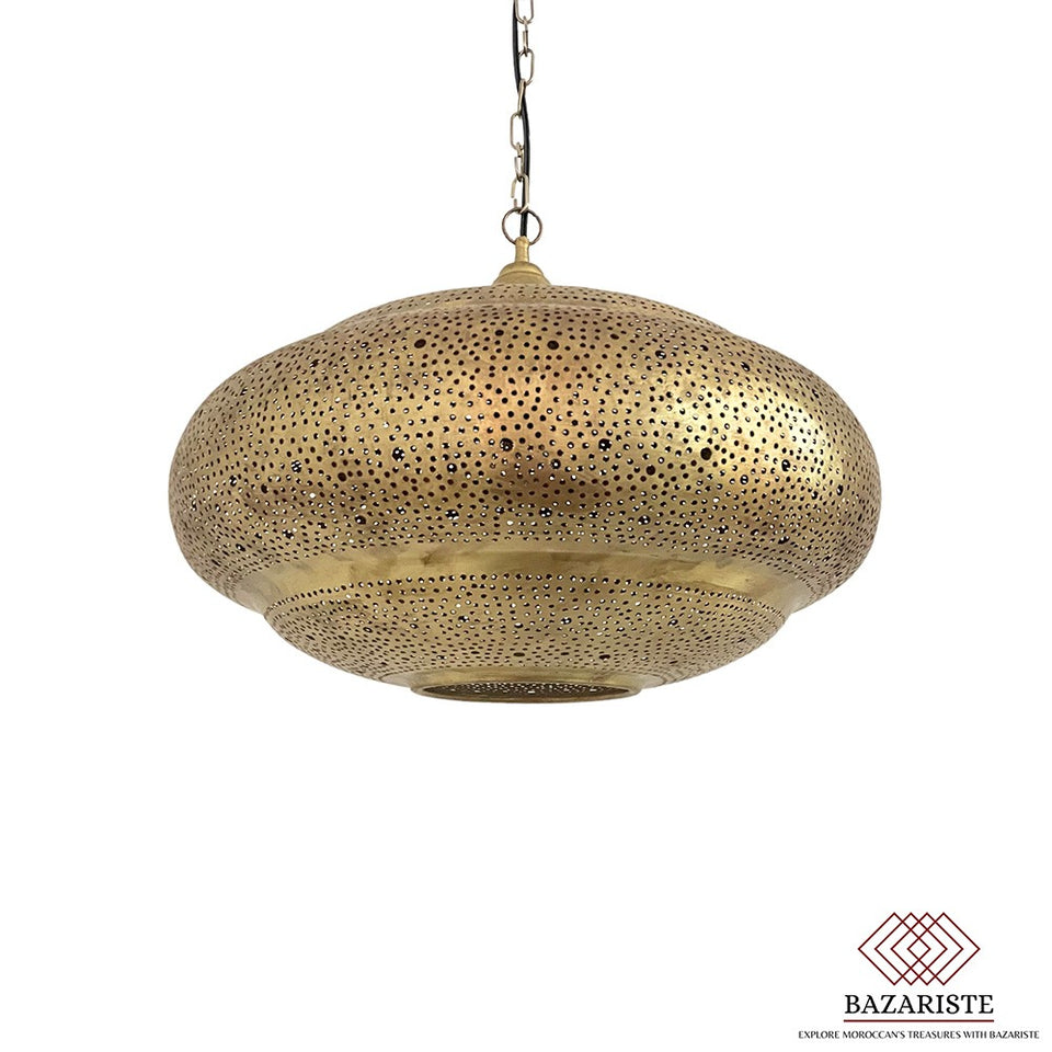 Moroccan Pendant Brass Light, Moroccan Hanging Lamp, Light Fixture.