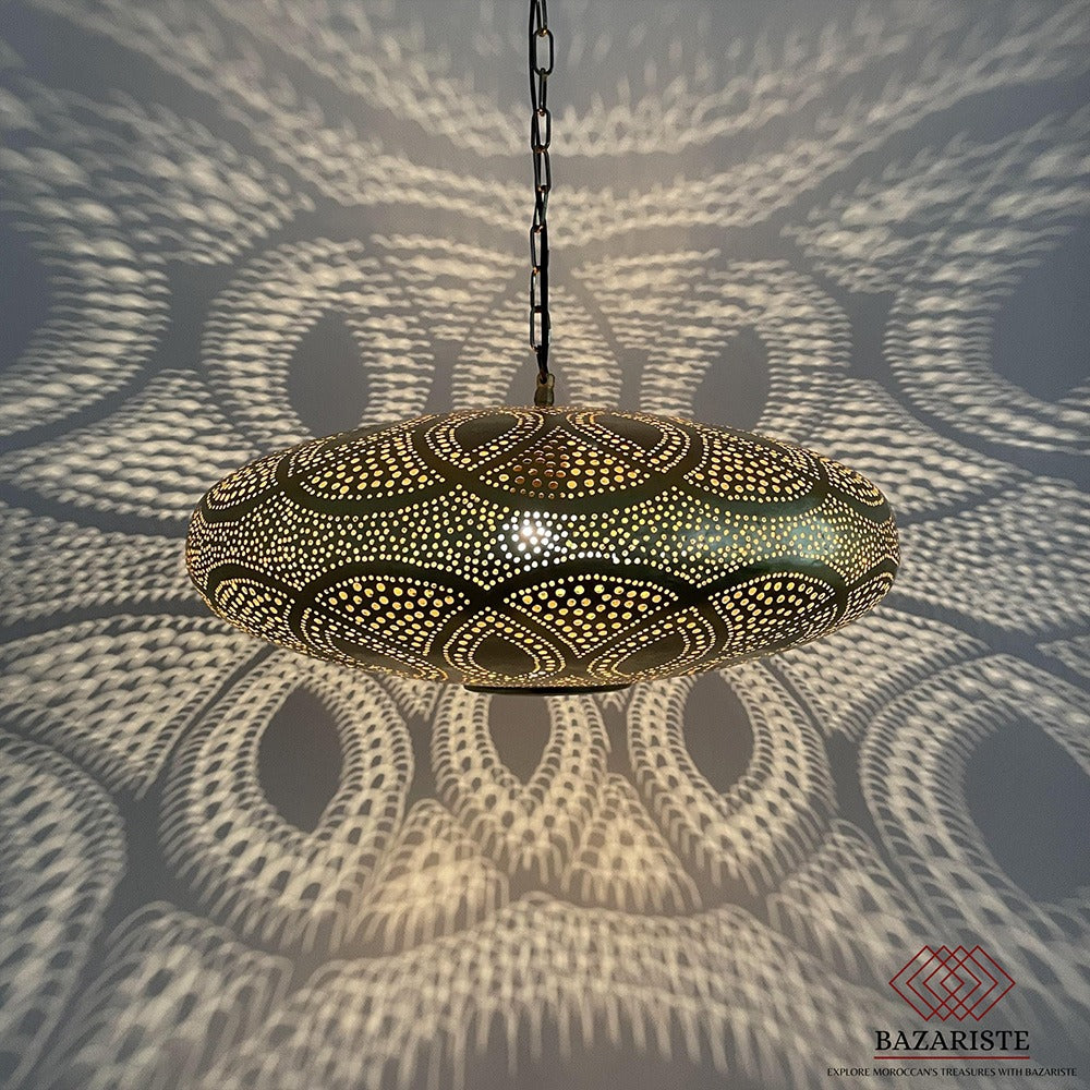 Moroccan Hanging Pendant Light, Moroccan lamp, Brass Ceiling Light.