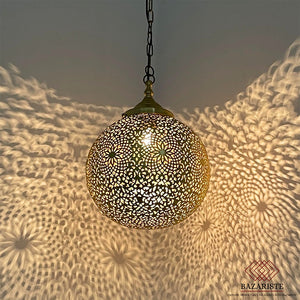 Moroccan Style Pendant Light, Moroccan Lamp, Hanging Ceiling Light Fixture.