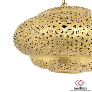 Moroccan Lamp, Brass pendant Light, Moroccan Hanging Light.