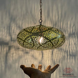 Moroccan Lighting, Brass Pendant Light, Moroccan Lamp.