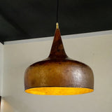 Green Oxidized Copper Pendant Light, Vintage-Inspired Onion Dome Design (Copy)