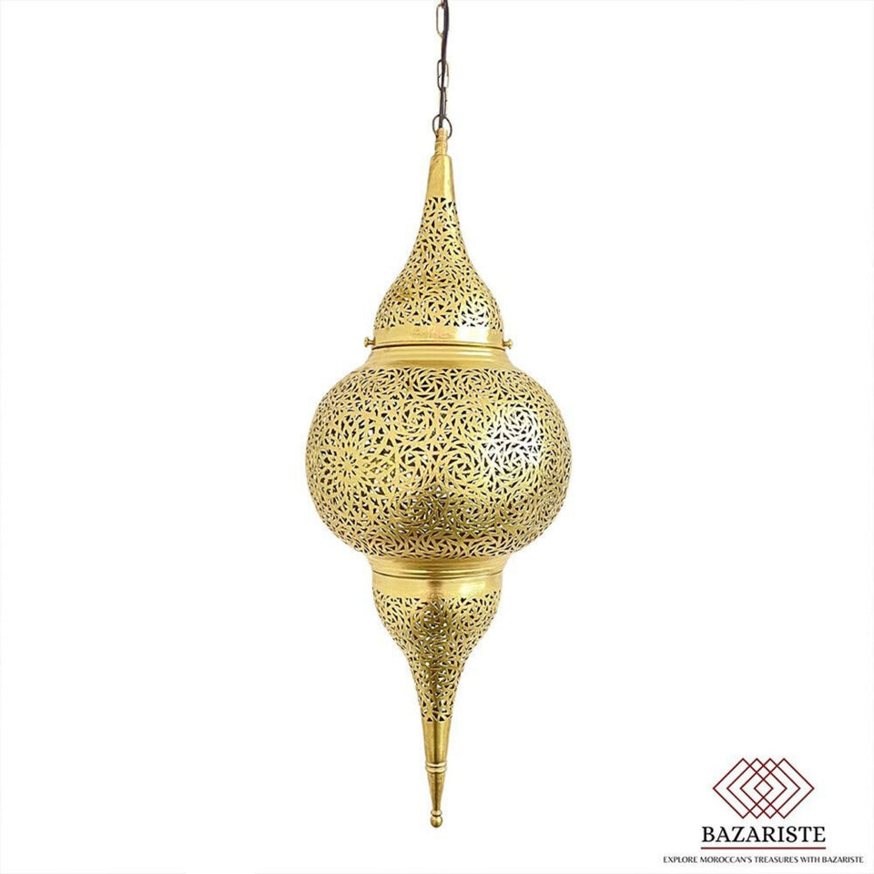 Large Moroccan Hanging Light, Moroccan Chandelier, Brass Pendant Lighting.