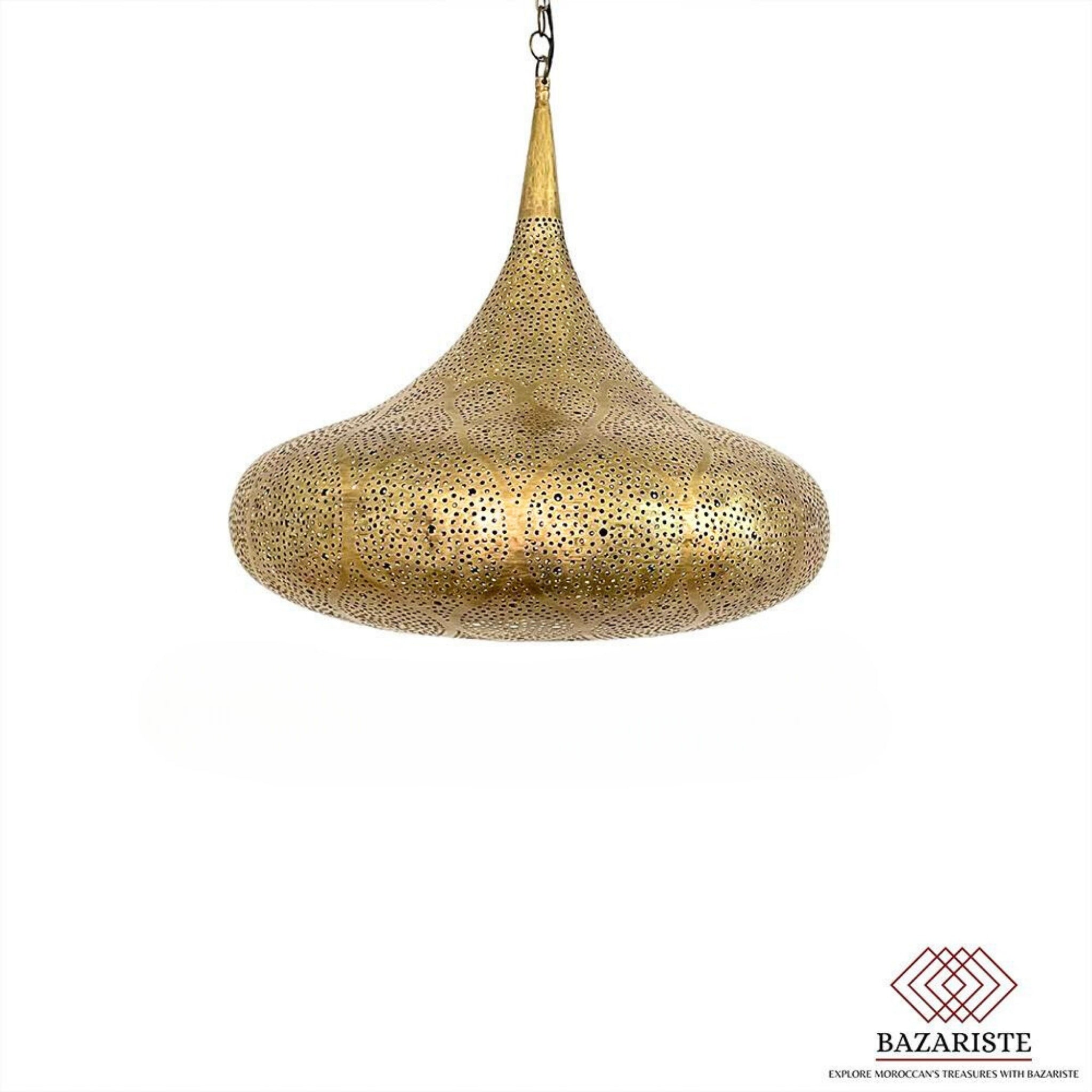 Moroccan Pendant Light, Ceiling Light Fixture, Hanging Lampshade Light, Brass Lantern Pendant.