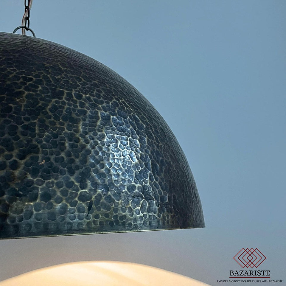 Hammered Pendant Light for kitchen Island, Brass Pendant Hanging Lamp, Modern Lamp.