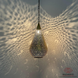 Moroccan Brass Pendant Light, Hanging Light Fixture, Moroccan Lamp.